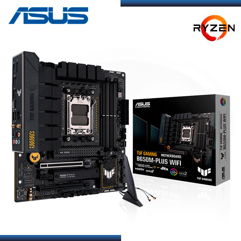 MB ASUS TUF GAMING B650M-PLUS WIFI, AMD B650, DDR5, 4DIMM, HDMI, M.2, USB, mATX, BOX